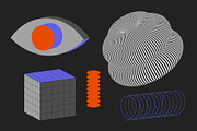 90 Vector Texture Shapes, a Background Graphic by softulka (Thumbnail 9 of 16)