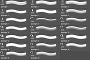 20 Spotlight Brushes for Photoshop, a Brush Add-On by DuoFankaar (Thumbnail 9 of 9)