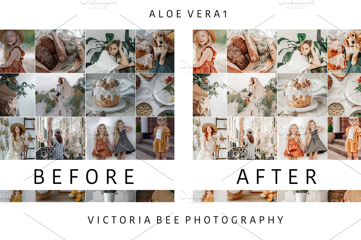 5 Mobile Presets ALOE VERA, an Action Add-On by Victoria Bee Presets (Photo 2 of 10)