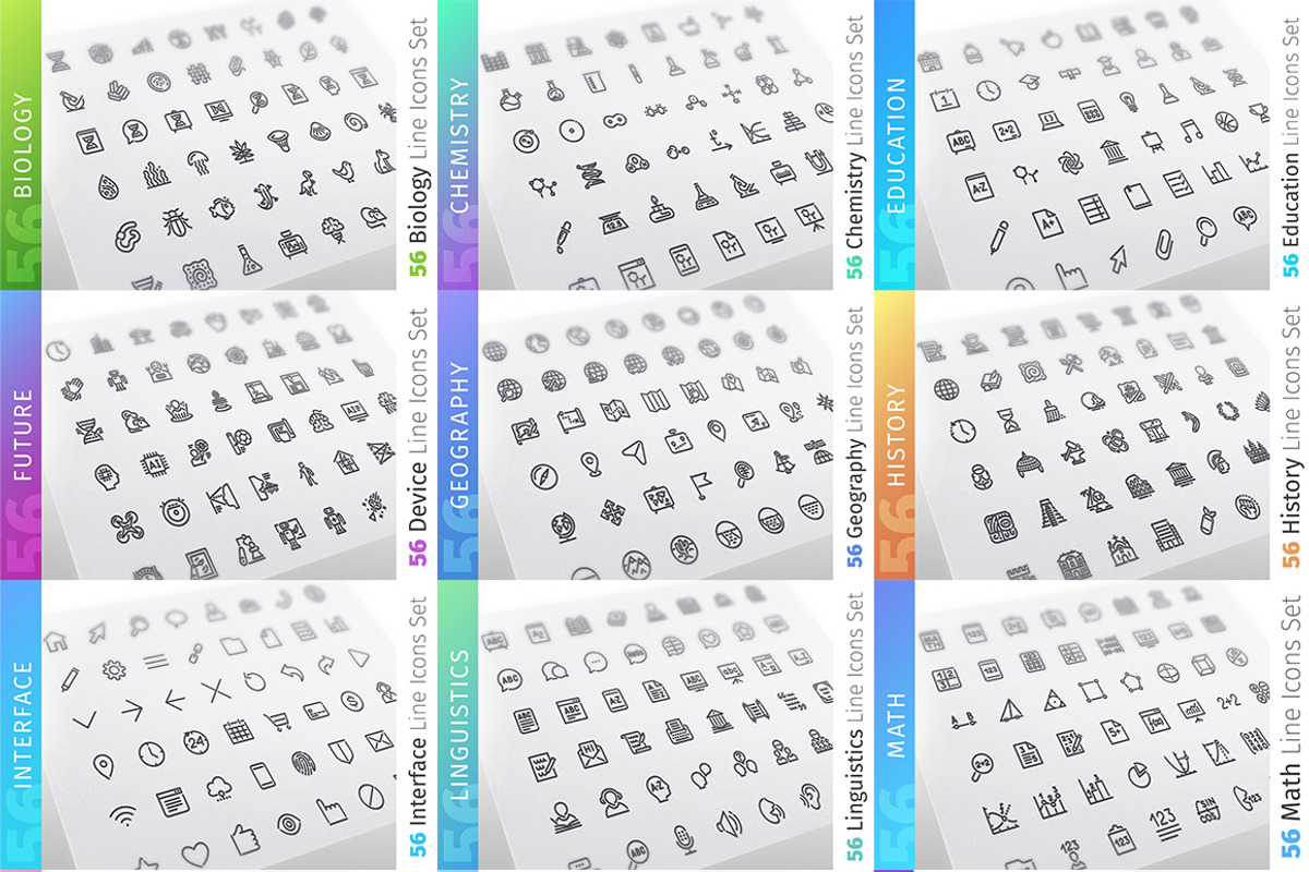 Science 700+ Line Icons Bundle, an Outline Icon by Voysla's Shop (Photo 6 of 8)