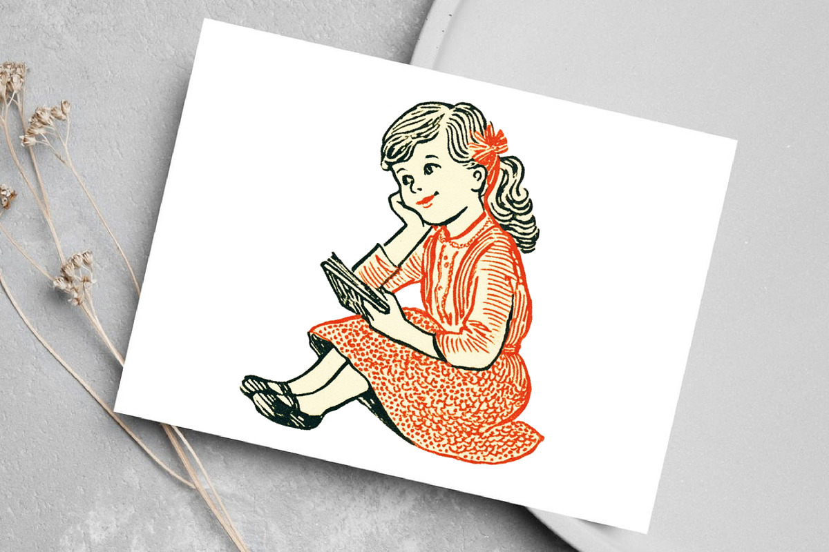 Watercolor Thanksgiving Girl Clipart, an Illustration by Canvas Craft (Photo 6 of 7)