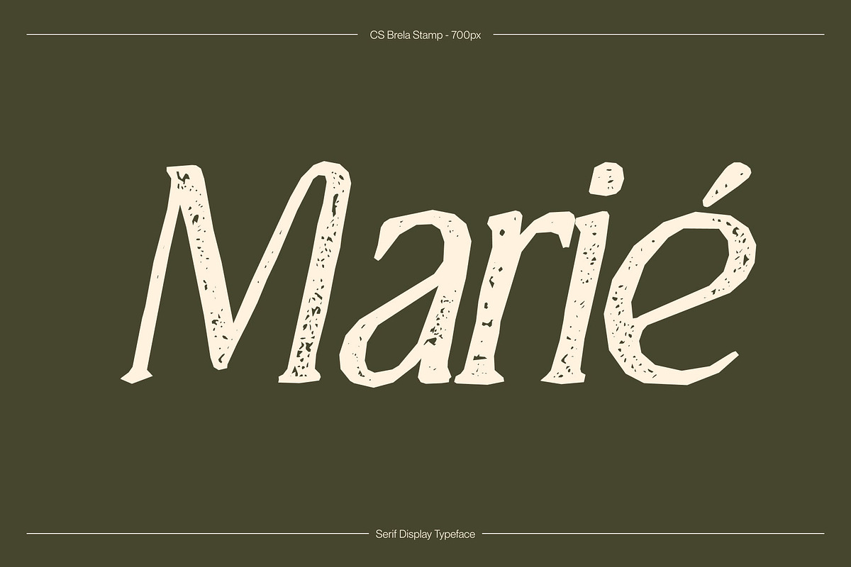 CS Brela Stamp, a Serif Font by Craft Supply Co. (Photo 2 of 8)