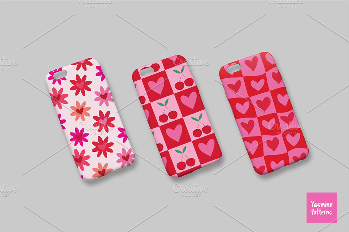 Sweet Valentine  Collection Set, a Pattern Graphic by Yasmine Patterns (Photo 4 of 8)