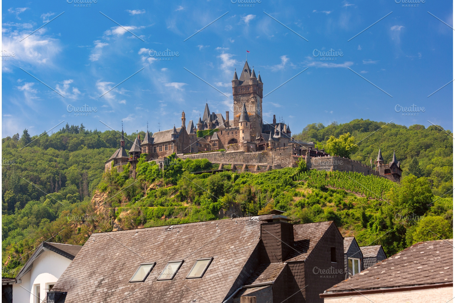 Reichsburg Cochem Historic Fortress, an Architecture Photo by kavalenkava