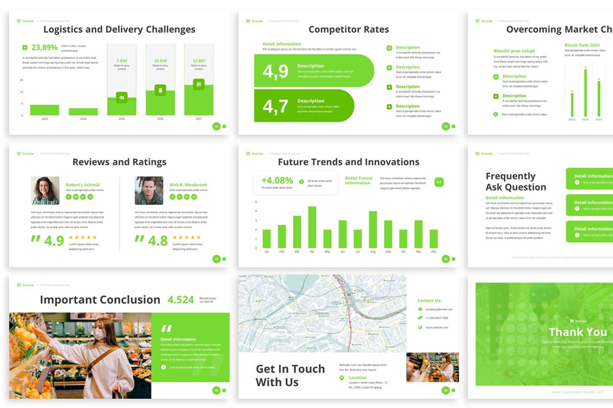 Grocise - Grocery Keynote Template, a Presentation Template by SlideFactory (Photo 4 of 4)