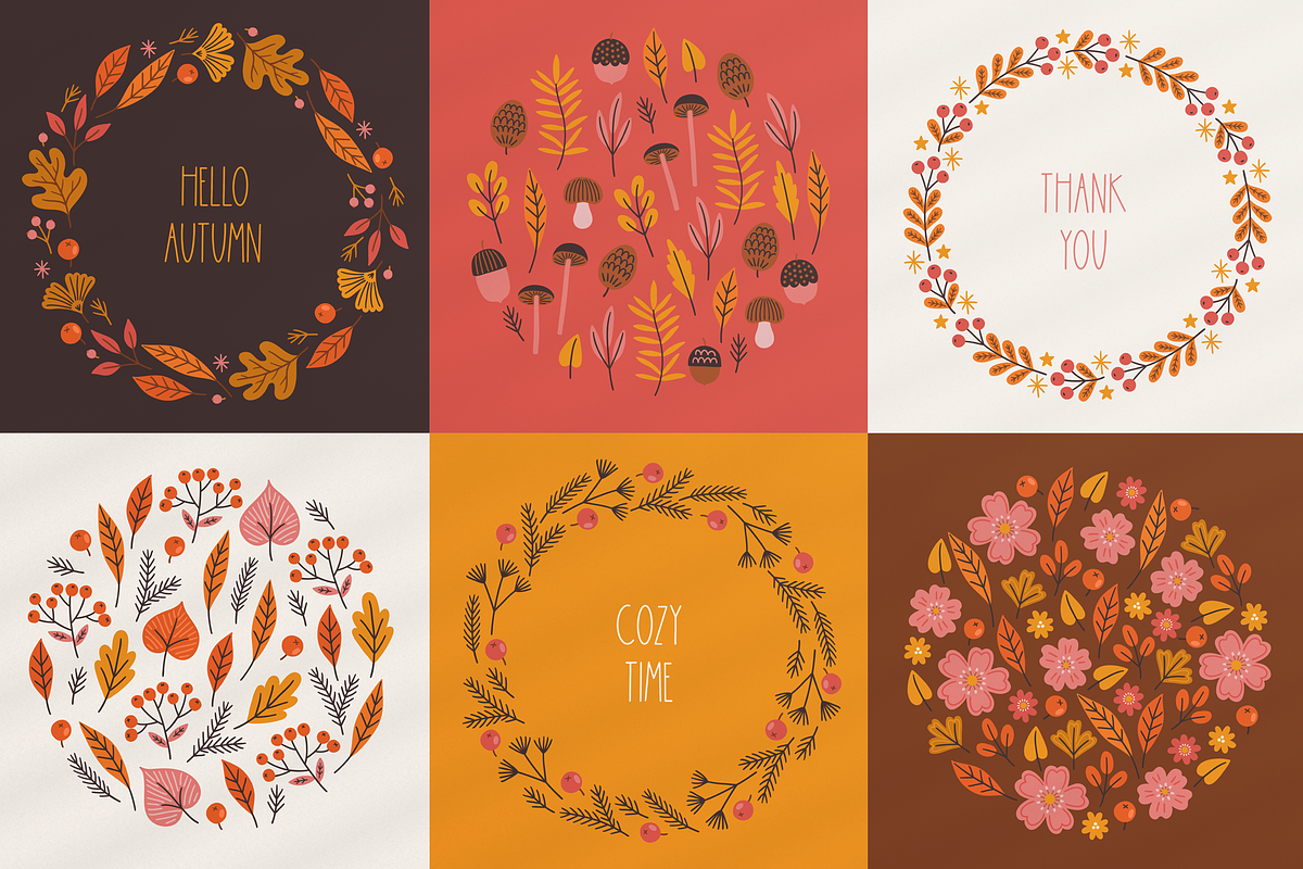 Autumn Leaves Kit, a Seasonal Illustration by miumiu (Photo 11 of 15)