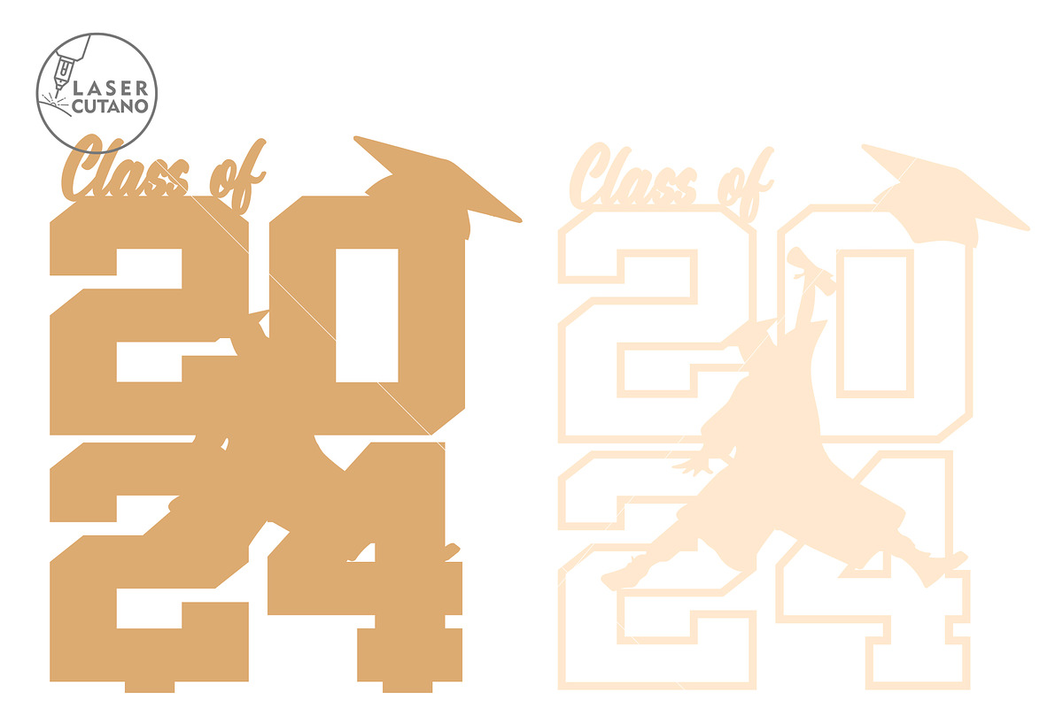 Graduation 2024 Decorative Cut File, a Templates & Theme by LaserCutano (Photo 6 of 7)