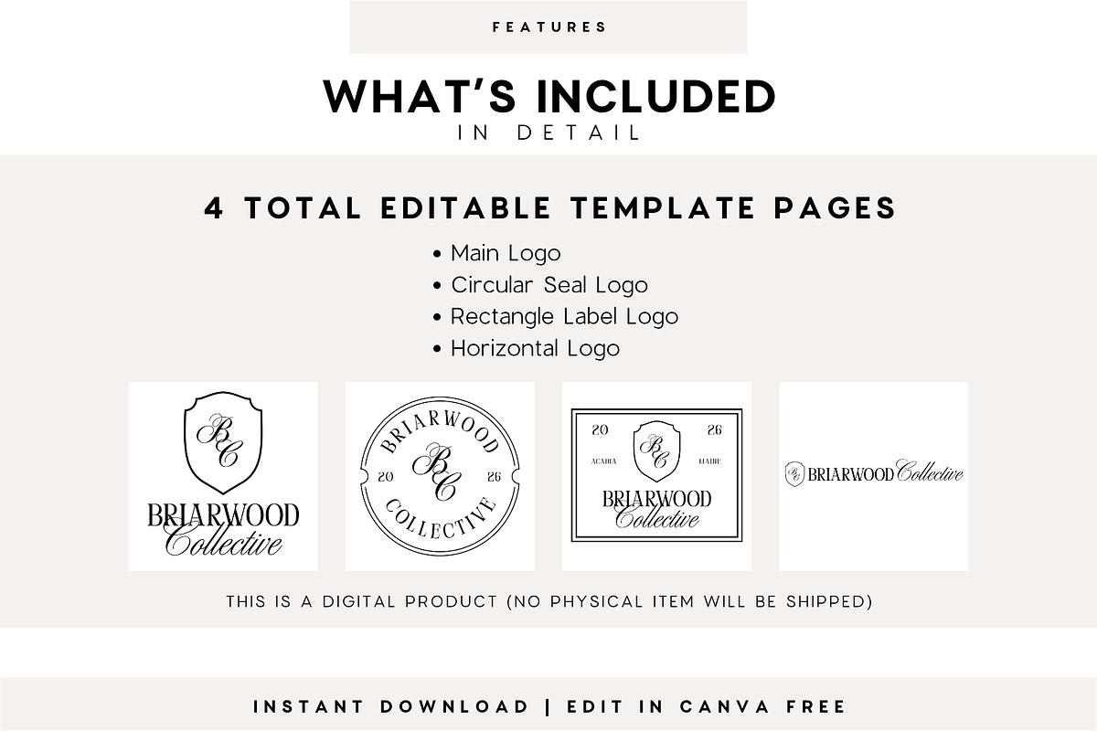 Luxury Canva Logo Kit | Old Money, a Branding & Logo Template by BrandhavenStudio (Photo 5 of 9)