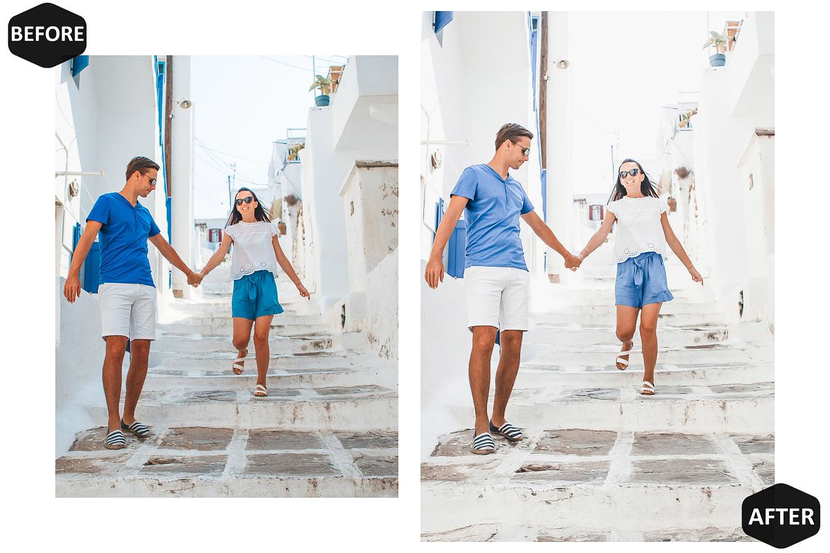 12 Real Santorini Lightroom Presets, a Preset Add-On by Hue Palettte Studio (Photo 6 of 10)