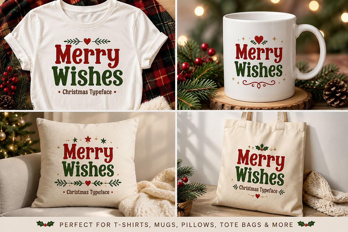 Merry Wishes, a Script Font by Wow Magic (Photo 2 of 5)