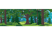 European forest nature landscape, an Illustration by Oceloti (Thumbnail 3 of 3)