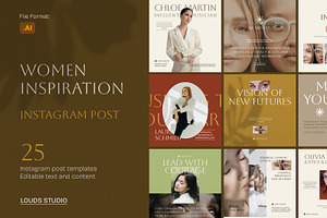 Women Inspiration Instagram Post, a Social Media Template by Louds Studio
