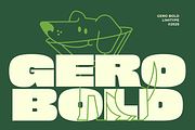 Gero - Bold Font, a Sans Serif Font by limitype (Thumbnail 1 of 12)