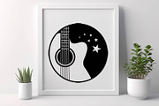 Guitar SVG Guitar pick Silhouette, a Graphic by TanchaArt (Thumbnail 5 of 6)