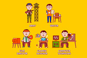 Man Worker Big Bundle Vector Art, an Object Graphic by MEDZ (Thumbnail 4 of 9)
