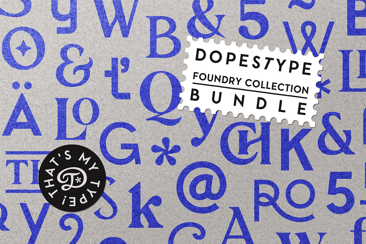Dopestype Foundry Collection Bundle, a Font by Dopestype (Photo 1 of 4)