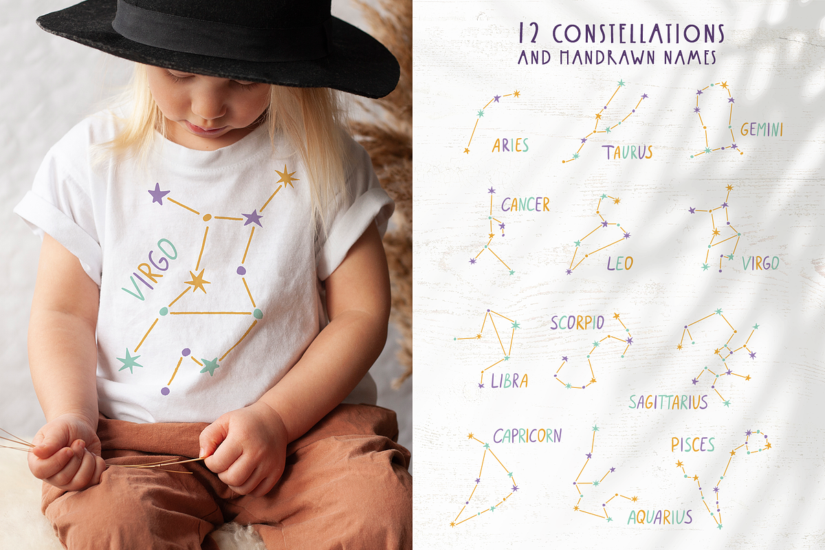 Baby zodiac. Astrology for kids, an Animal Illustration by RinaKustova (Photo 3 of 12)