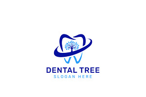 Dental Clinic With Tree Logo, a Branding & Logo Template by HueNestify