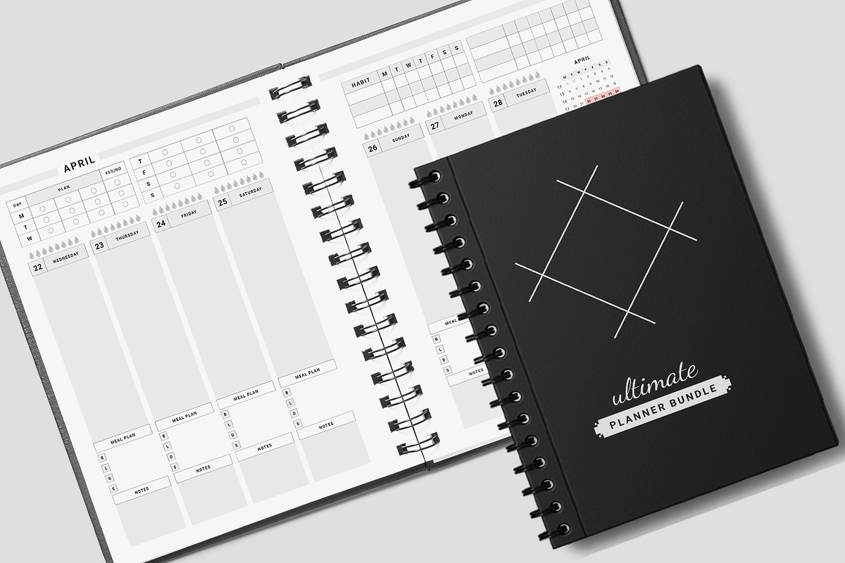Ultimate Planner Bundle Pack 2026-28, a Stationery Template by Design Zone (Photo 9 of 11)