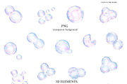 Abstract 3D Bubbles Collection, a Graphic by MayaNavits (Thumbnail 3 of 13)