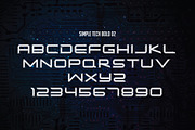 Simple Tech, a Sans Serif Font by Atj.std (Thumbnail 10 of 12)