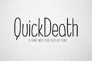 QuickDeath - Hand Drawn Font, a Sans Serif Font by Colt Type Co (Thumbnail 1 of 3)