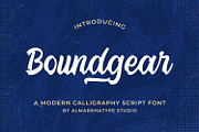 Boundgear – Ultimate Brush Script, a Script Font by Almarkhatype (Thumbnail 2 of 12)