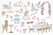 Rooted Romance. Wedding Line Art Kit, an Object Graphic by Mio Buono (Thumbnail 11 of 16)