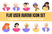 24 Inclusive Flat User Avatars, an Icon by YuskinKot (Thumbnail 1 of 4)