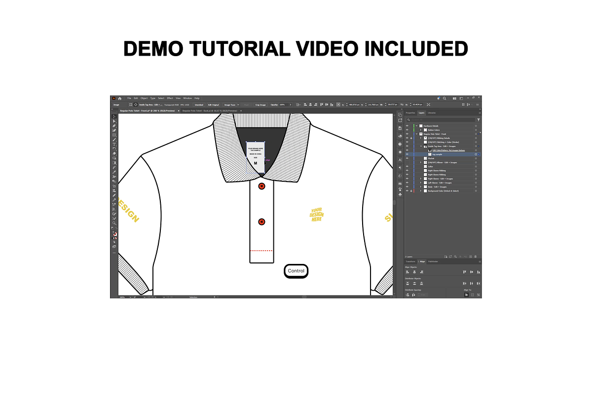 Polo Tshirt Vector Flat Mockup, a Shirt Mockup by Infinity Mockups (Photo 8 of 9)