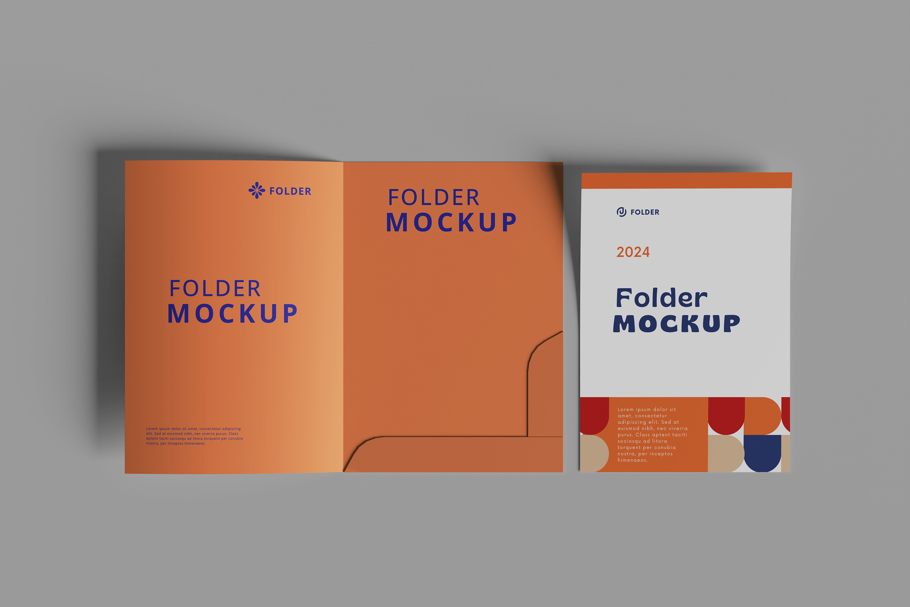 A4 Folder & Paper Mockup, an Advertising Mockup by safrizalstudio ...