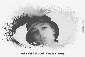 Watercolor Paint Ink Photo Effect