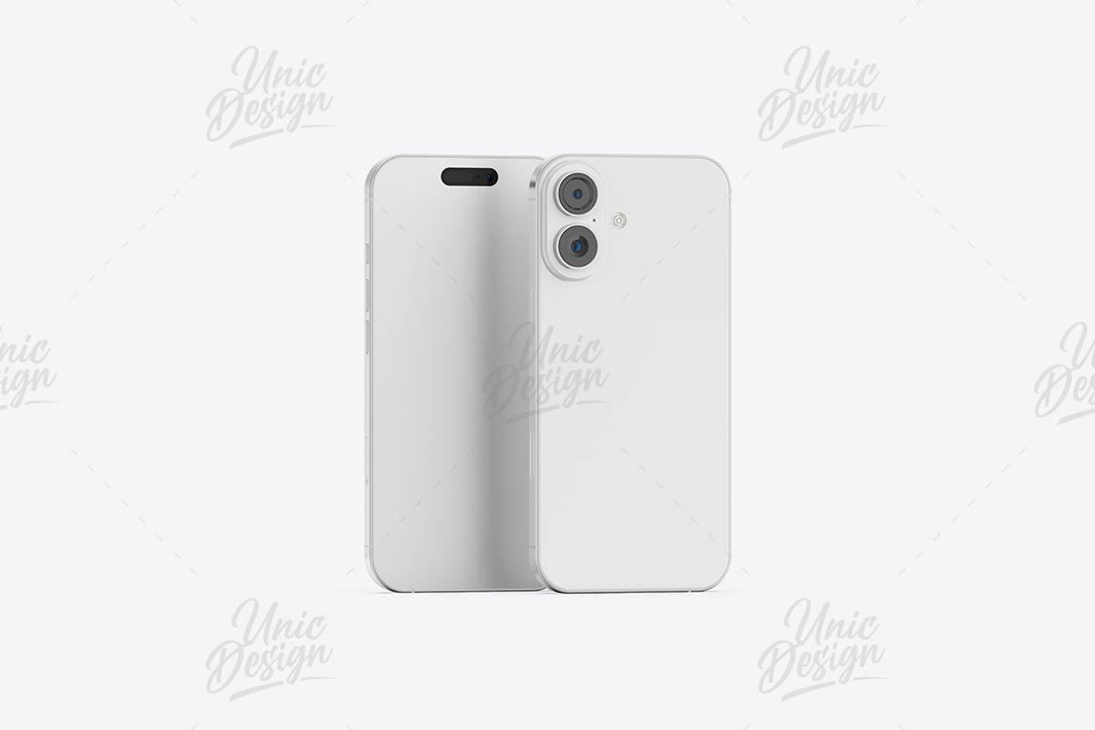 iPhone 16 Plus Mockup, an iPhone Mockup by UnicDesign (Photo 14 of 21)
