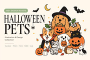 Halloween Pets Clipart Bundle, a Pattern Graphic by AnnMsl Lab (Thumbnail 1 of 5)