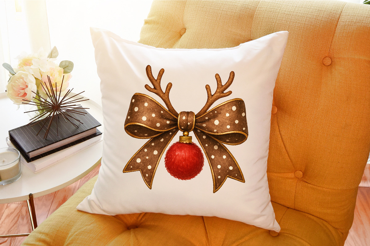 Christmas Coquette Bows PNG, an Illustration by Sublimation Artist (Photo 9 of 9)