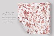 Blush Blossom Watercolor Flora Print, a Pattern Graphic by SirenaArt (Thumbnail 3 of 16)
