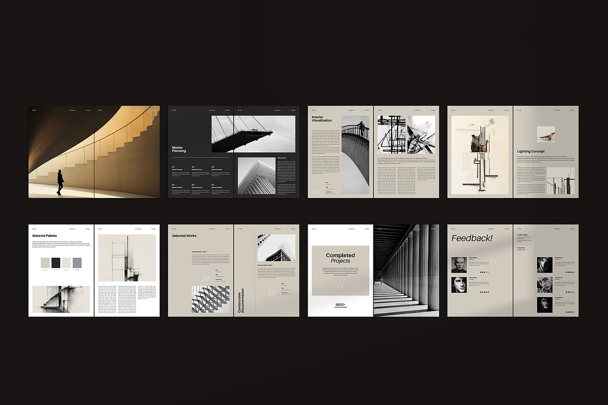 Architecture Portfolio Brochure, a Brochure Template by TemplateFolio-Shop (Photo 29 of 29)