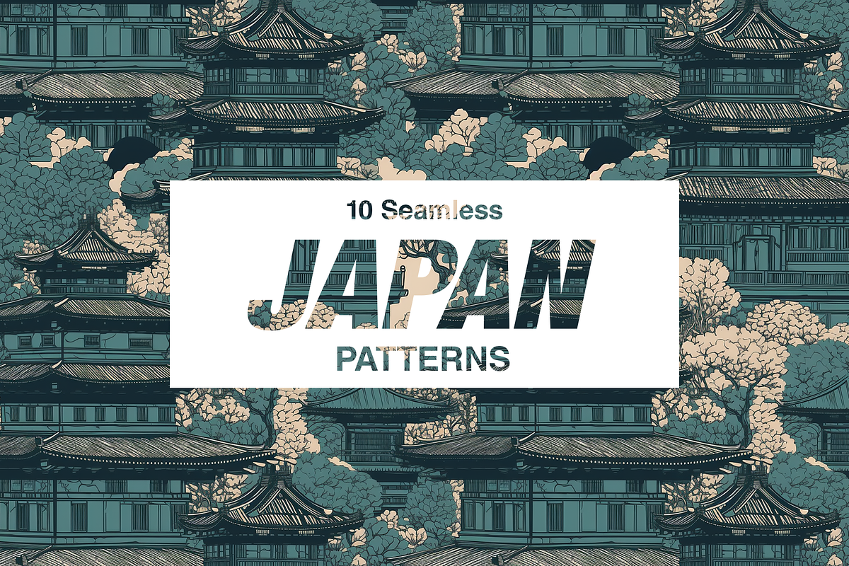 10 Japan Patterns, a Pattern Graphic by Motifs (Photo 2 of 11)