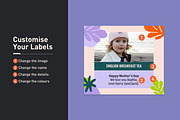 Darcy Foil Pouch Labels, a Stationery Template by Mountain Folk Creative (Thumbnail 3 of 4)