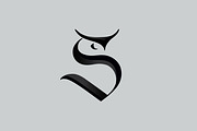 S logotype with OWL face, a Branding & Logo Template by Alexandra De Angelis (Thumbnail 4 of 4)