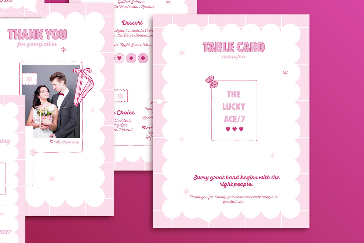 Love is a Gamble Wedding Package 07, an Invitation Template by Squirrel92 (Photo 5 of 6)