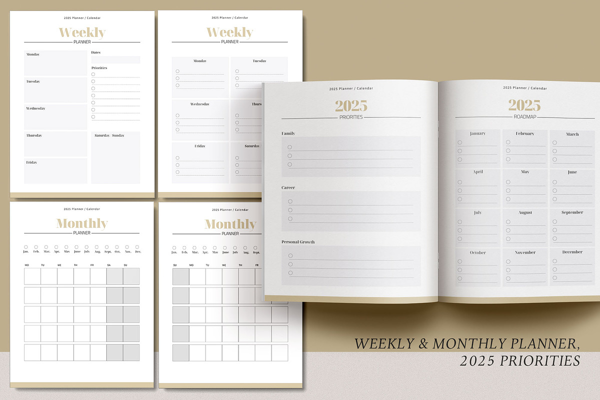 2025 Canva Planner, Monthly Calendar, a Magazine Template by 3.14&Co (Photo 5 of 10)