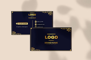 Golden Business Card Template