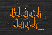 Black Ocean - Modern Blackletter, a Blackletter Font by overlaytemplates (Thumbnail 2 of 6)