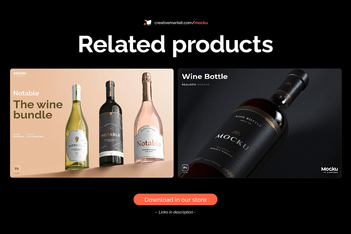 Notable - Burgundy Wine Video Mockup, a Packaging Mockup by Mocku (Photo 13 of 14)