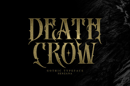 DEATH CROW, a Blackletter Font by senzana