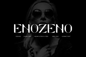 Enozeno - Elegant Font, a Sans Serif Font by Iqsiart Studio
