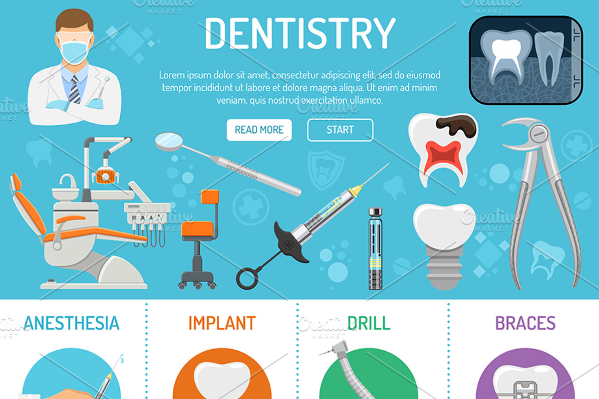 Dental Services Themes, a Healthcare Illustration by TAlex (Photo 2 of 7)