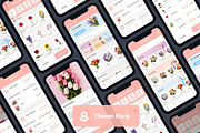 Flower Ordering App | Flower Shop, an UI Kit Template by Opus LabWorks (Thumbnail 6 of 7)