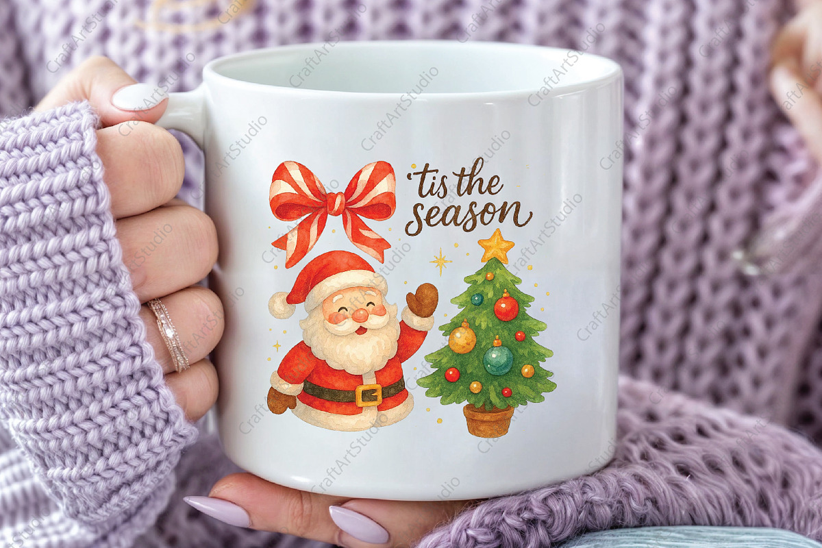 Tis the Season Christmas PNG, an Illustration by CraftArtStudio (Photo 2 of 4)